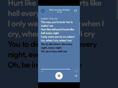 When I cry 😭 (Ayliva)