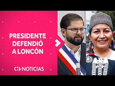 ¡NO ES ACEPTABLE!: Presidente Boric defendió a Elisa Loncón en Cuenta Pública 2023