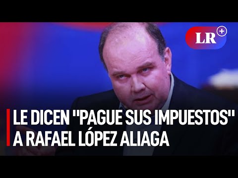 Retiran a invitados de sala por decirle a Rafael López Aliaga que pague sus impuestos | #LR