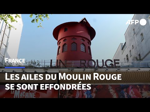 A Paris, une grande tristesse après la chute des ailes du Moulin Rouge | AFP