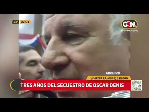 Tres años del secuestro de Óscar Denis