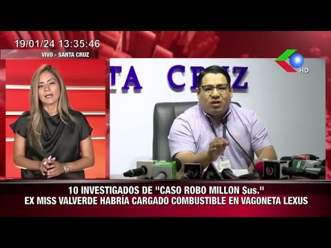 10 INVESTIGADOS DE CASO ROBO MILLON EX MISS VALVERDE HABRÍA CARGADO COMBUSTIBLE EN VAGONETA LEXUS
