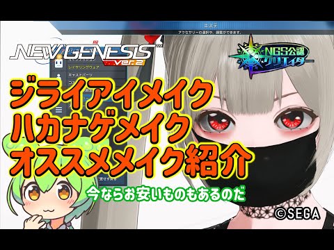 【PSO2NGS】アニマティカフェイスでも使えるおすすめメイク の紹介【PSO2:NGS】