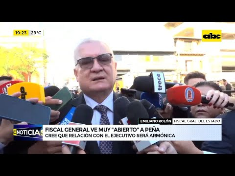 Fiscal general ve muy ‘’abierto’’ a Santiago Peña