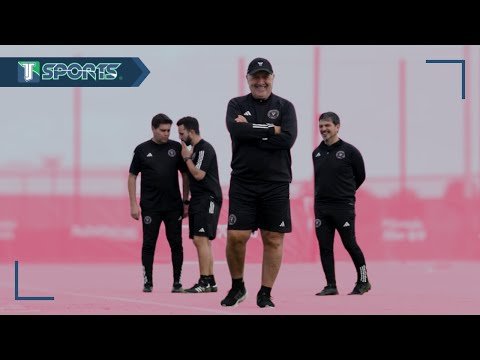 La ALEGRI?A de Gerardo Martino al VER ENTRENAR a Lionel Messi, Lusi Sua?rez, Busquets y Jordi Alba