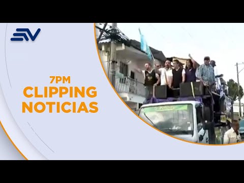 Daniel Noboa cerró su campaña con una caravana en el centro de Guayaquil | Televistazo | Ecuavisa