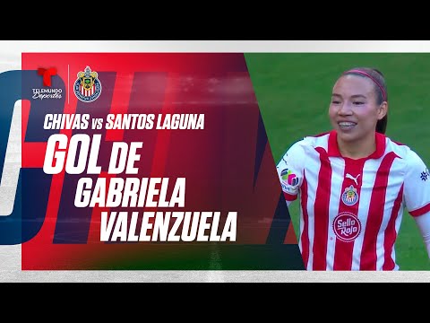 Goal Gabriela Valenzuela - Chivas Femenil vs Santos 5-0 | Telemundo Deportes