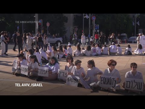 Manifestación en Israel contra la guerra en Gaza