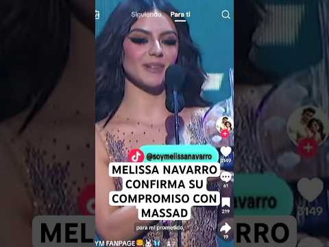 MELISSA NAVARRO CONFIRMA MATRIMONIO CON MASSAD #viral #melissa #massad #polemica #shorts #viralshort