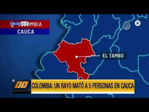 Colombia: Un rayo mató a 5 personas en Cauca