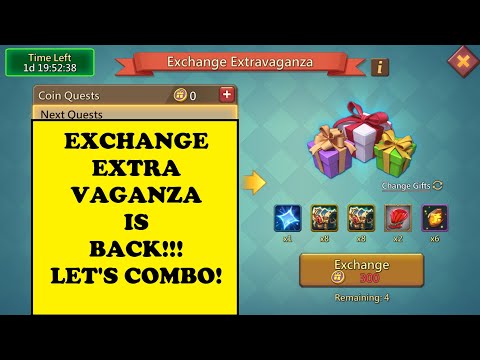 Lords Mobile - EXCHANGE EXTRAVAGANZA COMBO WITH SUPREMACY SHOWDOWN - Upcoming event analysis