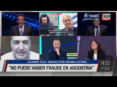 No puede haber fraude en Argentina, lo dijo Alejandro Tullio