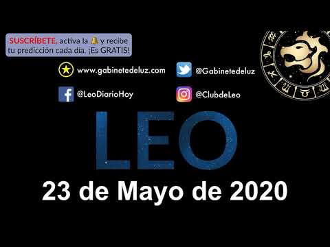 Horóscopo Diario - Leo - 23 de Mayo de 2020