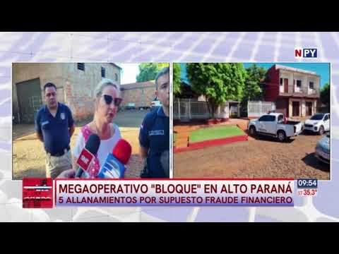 Mega operativo bloque en Alto Paraná