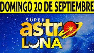 Resultado de ASTRO LUNA del Domingo 20 de Septiembre de 2020 | SUPER ASTRO ????????????
