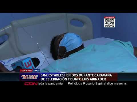 Heridos durante caravana de celebración triunfo Luis Abinader en SJM se encuentran estables