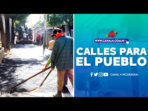 Alcaldía de Managua avanza con obras del programa Calles para el Pueblo en el barrio Oscar Turcios