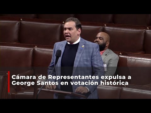 Cámara de Representantes expulsa a George Santos en votación histórica