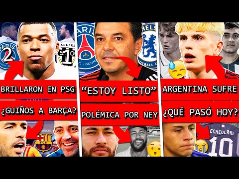 MESSI y MBAPPE brillan ¿SUÁREZ lo pide en BARÇA?+ GALLARDO habló ¿Va a PSG?+ ARGENTINA sufre+ NEYMAR