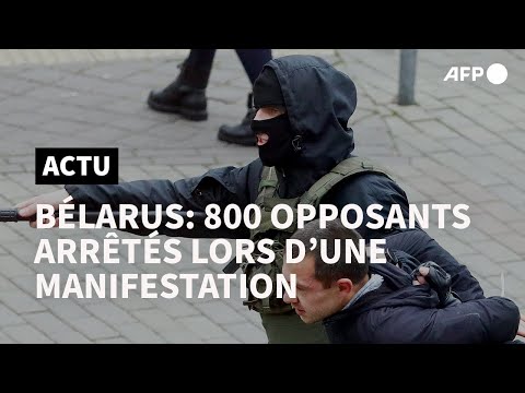 Plus de 800 arrestations au Bélarus, l'opposition en appelle à Biden | AFP