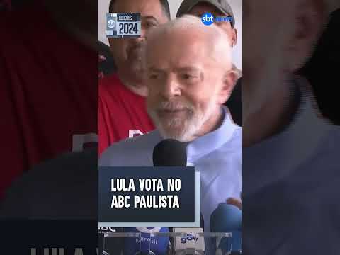 Lula vota em escola de São Bernardo do Campo (SP): Momento de o povo se manifestar