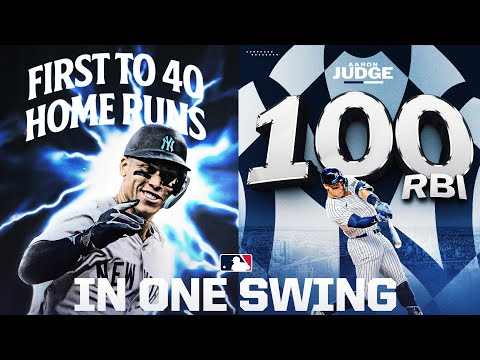 FIRST TO 40 HOME RUNS! FIRST TO 100 RBI! Aaron Judge CRUSHES his latest homer!