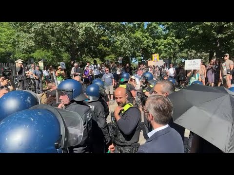 "AfD im Görli?" Berlin Antifa Gegendemo Begehung AfD Funktionäre Görlitzer Park 1.7.25