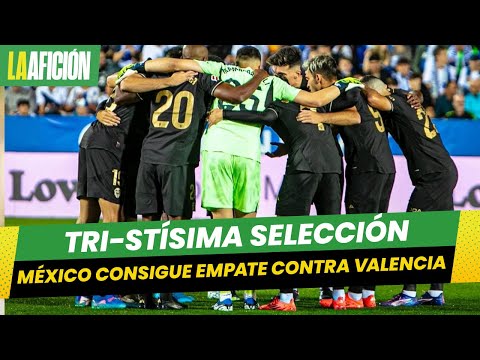 México no puede con los suplentes del Valencia y consigue el empate en el amistoso en Puebla