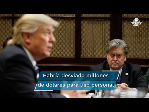 Detienen a Steve Bannon acusado de fraude en campaña para construir muro con México