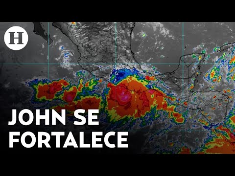 Alerta roja para Acapulco, Zihuatanejo y San Marcos por la Tormenta Tropical John en Guerrero