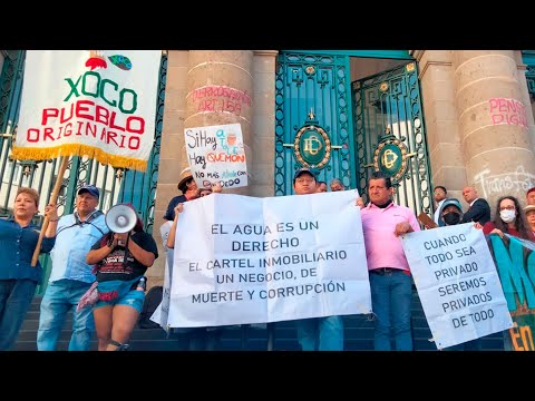 Entre protestas, el Congreso de la Cdmx aprueba modificaciones a la Ley de Aguas.