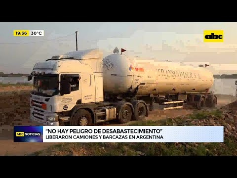 Liberaron camiones y barcazas en Argentina