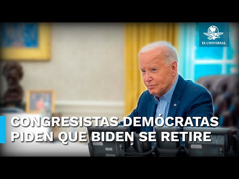 Demo?cratas piden a Biden que se retire de la carrera presidencial