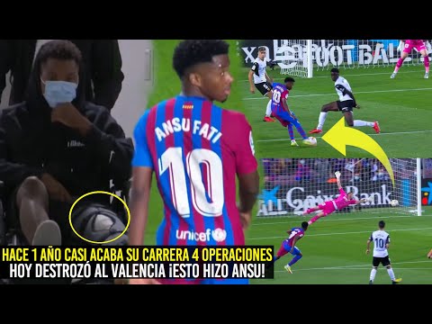 ANSU FATI EL CHICO QUE SUPERÓ 4 CIRUGÍAS Y HOY ASOMBRÓ AL MUNDO EN EL CAMP NOU ¡Esto Hizo!