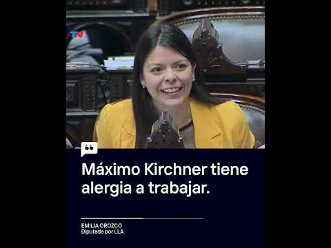 Emilia Orozco habló después de las palabras de Máximo Kirchner y expresó: Tiene alergia a trabajar