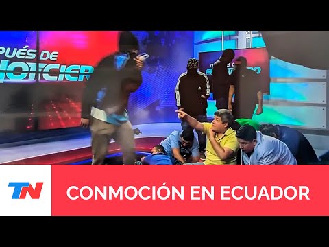 ALERTA MÁXIMA EN ECUADOR: así detenían a los delincuentes que tomaron el canal de TV en Ecuador