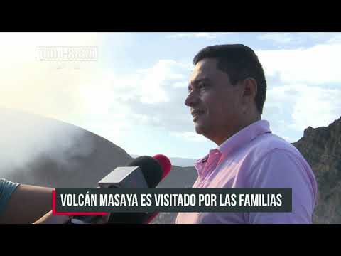 Volcán Masaya es visitado por las familias este miércoles feriado - Nicaragua