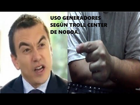 Urgente. Trollcenter de Noboa me acusa que tengo generadores eléctricos