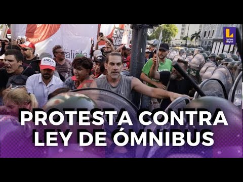 Protestas en Argentina: Continúan las manifestaciones cerca del Congreso