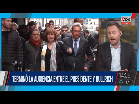 Terminó la audiencia entre el presidente Alberto fernández y Patricia Bullrich I A24