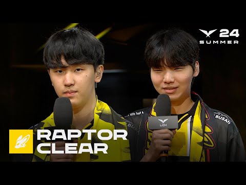 Raptor, Clear 인터뷰 | BRO vs. FOX | 06.30 | 2024 LCK 서머 스플릿