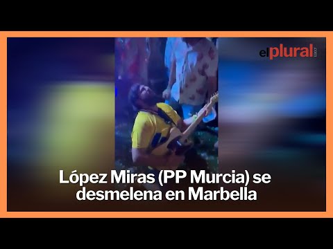 López Miras (PP), presidente de la Región de Murcia, se desmelena en Marbella