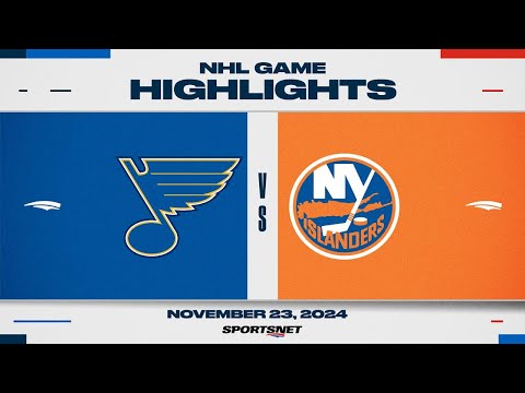 NHL Highlights | Islanders vs. Blues - November 23, 2024