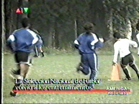 DiFilm - Selección Argentina vuelve a los entrenamientos - Ruggeri Rodríguez Islas (1992)