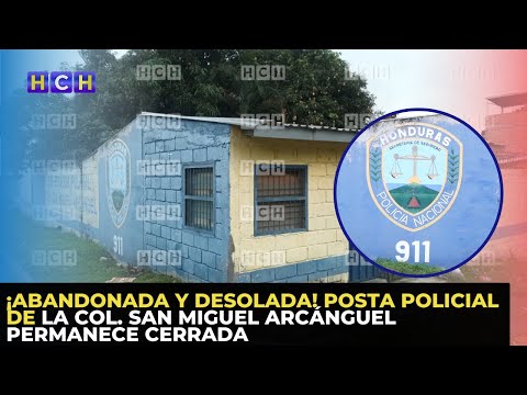 ¡Abandonada y desolada! Posta policial de la Col. San Miguel Arcánguel permanece cerrada