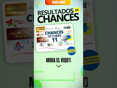 Resultado Chances del 11 de Octubre 2024 #shorts #resultado #chance #chancescolombia