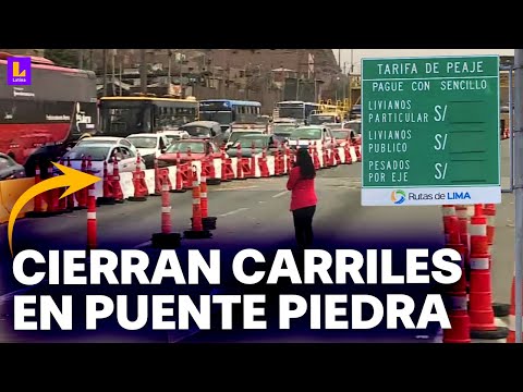 Congestión en Puente Piedra tras cierre de peaje: Impidieron a conductores usar carriles especiales