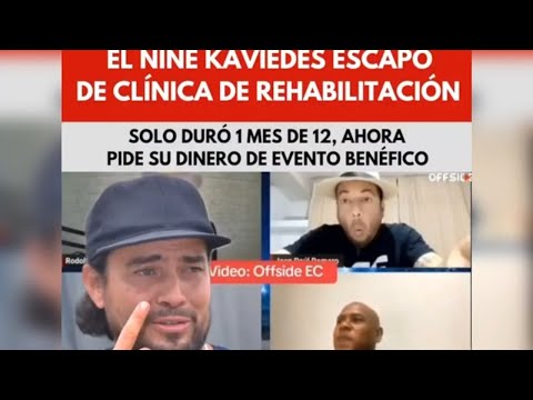 Jaime Iván Kaviedes se fugo de la centro de Rehabilitación y pide dinero