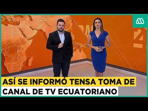 Así se informó la tensa toma de canal de TV a través de Teleamazonas Ecuador
