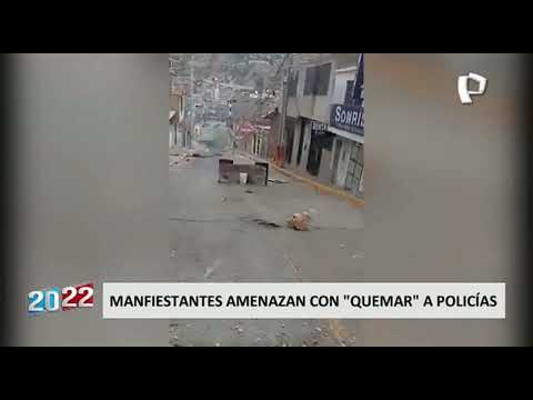 Ayacucho: Captan a sujetos fabricando bombas artesanales para atacar a la PNP